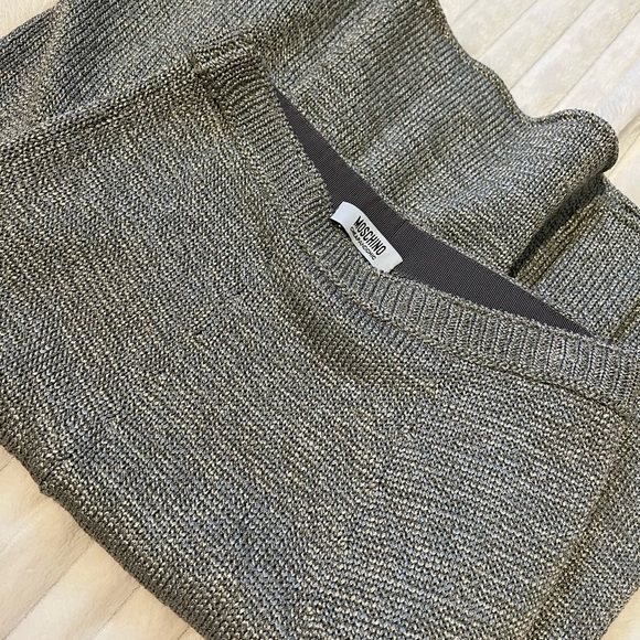 MOSCHINO Cheap and Chic Vintage Knit MIDI Skirt in Gray size 4 - Picture 12 of 12